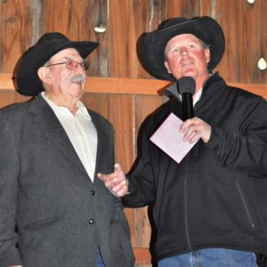 A couple of men wearing cowboy hat